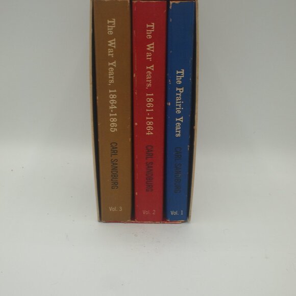 ABRAHAM LINCOLN by Carl Sandburg. 3-book set in original 1960 box. - Picture 2 of 4